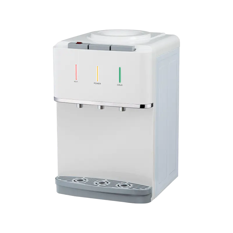 YR-2508T/YLR-2508T Настольный диспенсер для горячей и холодной воды белого цвета