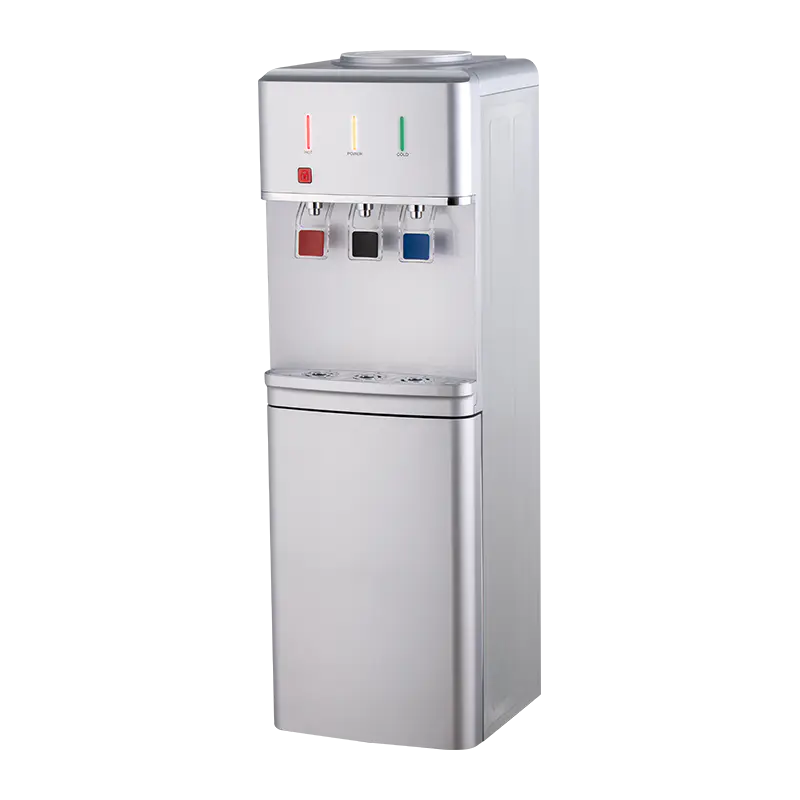 YR-2509/YLR-2509/YLR-2509Y Серебристый вертикальный диспенсер для воды с тремя выходами