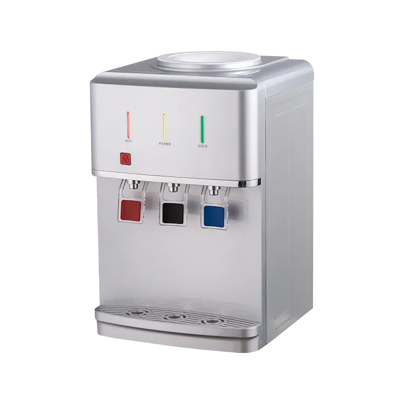 YR-2509T/YLR-2509T Серебристый настольный диспенсер для воды с тремя выходами YR-2509T/YLR-2509T Серебристый настольный диспенсер для воды с тремя выходами